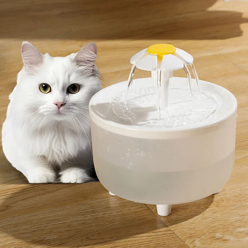 Fonte de água elétrica muda Pet, Filtro automático Cat Drink Bowl, Beber Disp